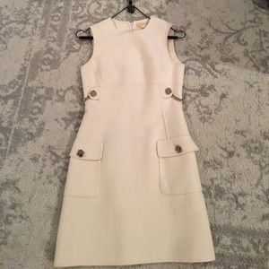 Michael Kors cream virgin wool (angora) dr…